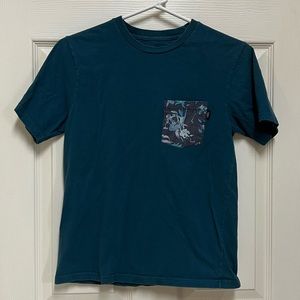 Vans Short Sleeve Pocket Tee Shirt with Flowered Pocket